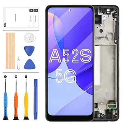 Abbildung von für Samsung Galaxy A52S 5G Bildschirm Relacement LCD A528 SM A528B A528B/DS Display Touch Digitizer Montage Reparaturteile mit Rahmen (kein Original)