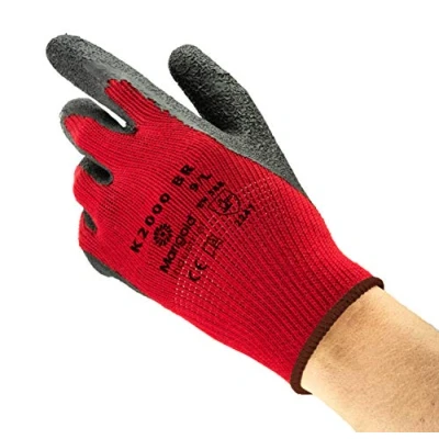 Abbildung von Ansell K2000BR Arbeitshandschuhe, Mehrzweckhandschuhe, Mechanikschutz Handschuh, Industrie PSA, Schwarz, Größe 2XL (12 Paar)