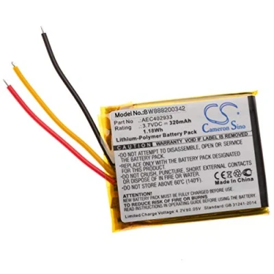 Abbildung von vhbw Akku kompatibel mit AKG N60 NC Wireless Headset Kopfhörer (320 mAh, 3,7 V, Li Polymer)