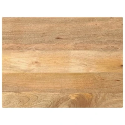 Abbildung von vidaXL Tischplatte, Holzplatte für Esstisch Couchtisch, Massivholzplatte Rustikales Design, Ersatztischplatte, 80x70x3,8cm Rechteckig Massivholz Mango