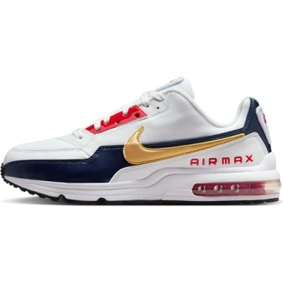 Abbildung von Nike Air Max LTD 3 Premium Schuh (Herren) Herrenschuh, White/Metallic Gold Midnight Navy, 41 EU