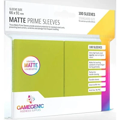 Abbildung von GameGenic Matte Prime Sleeves Lime