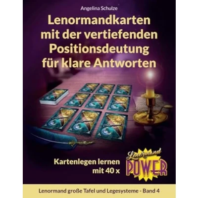 Abbildung von Lenormandkarten mit der vertiefenden Positionsdeutung für klare Antworten: Kartenlegen lernen 40x Lenormand Power (Kartenlegen Anfänger und Fortgeschrittene)