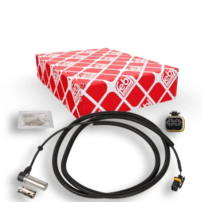 Abbildung von FEBI BILSTEIN 109658 ABS Sensor Hinterachse rechts mit Fett, Hülse 1800 1750 MAN: TGS
