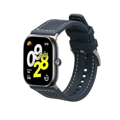 Abbildung von kwmobile Uhrenarmband Armband für Xiaomi Redmi Watch 4 / Band 8 Pro Nylon Silikon, Sportarmband Innenmaße 14 22 cm