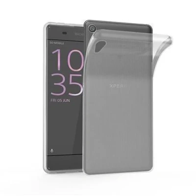 Abbildung von Cadorabo Hülle kompatibel mit Sony Xperia XA1 Ultra Schutzhülle TPU Silikon Case Slim Design Kratzfest Weiche Gummi Rundumschutz für in Transparent