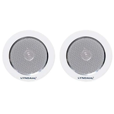 Abbildung von Lyndahl CS120AL 2 Wege Deckenlautsprecher Einbaulautsprecher 120 mm, Lautsprecherpaar Aluminium, Deckenboxen