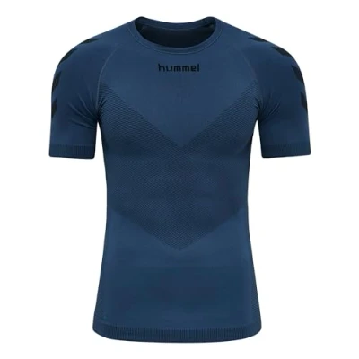 Abbildung von Hummel First Seamless Sport Tshirt, Herren, Größe: Small, Dark denim