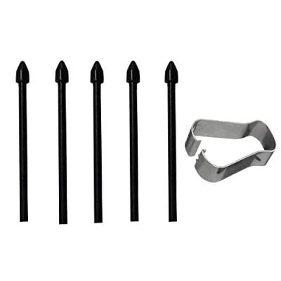 Abbildung von Eingabestifte Stift Tipps S Pen Spitzen 5 Stück Ersatzmine für Stylus Nachfüllung Kompatibel Samsung Galaxy Tab S6 lite S6/S7/S7+ Note10/Note20 (Schwarz)