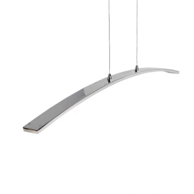 Abbildung von Lucande LED Pendelleuchte Lorian, 99 cm, chrom, Aluminium