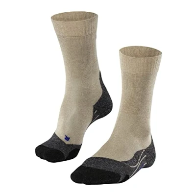 Abbildung von FALKE Damen Wandersocken TK2 Explore Cool W SO Funktionsgarn antiblasen dick 1 Paar, Beige (Nature Melange 4100), 39 40