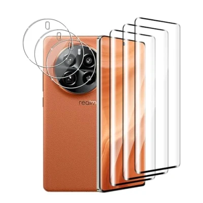Abbildung von Zicurz 3+3 Stück Schutzglas für Realme GT5 Pro 5G, Panzer Schutz Glas, 3 Schutzfolie und Kamera Schutzglas, HD Displayschutz, Blasenfrei, 5G