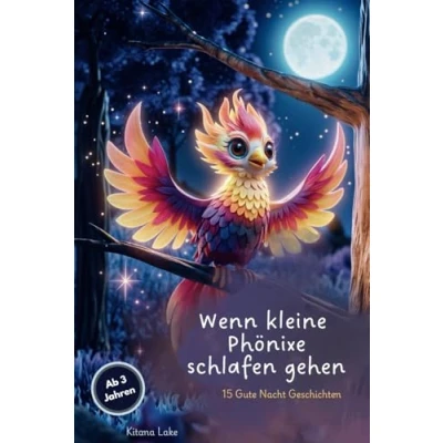 Abbildung von Wenn kleine Phönixe schlafen gehen das Gute Nacht Geschichten Buch: 15 Vorlesegeschichten für Kinder ab 3,4,5 Jahren: liebevolle 3 5 7 ... Phönix Fabelwesen Geschenke