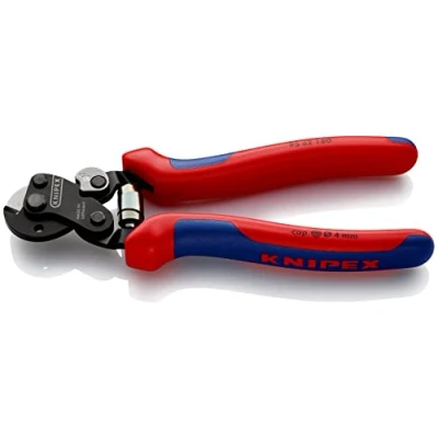 Abbildung von KNIPEX Drahtseilschere geschmiedet mit Mehrkomponenten Hüllen 190 mm 95 62 SB