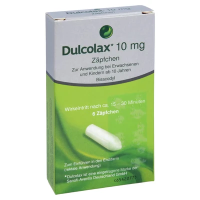 Abbildung von Dulcolax Suppositorien Reimport 6 St