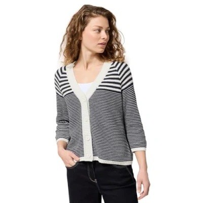 Abbildung von Cecil Damen B253958 Strickjacke, Universal Blue, L
