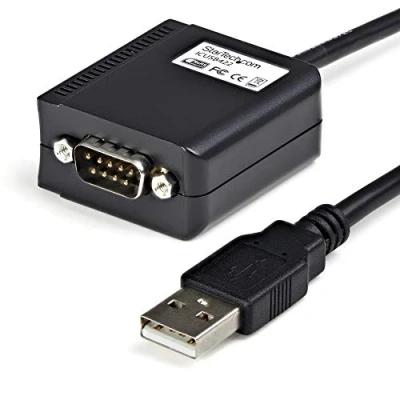 Abbildung von StarTech.com USB 2.0 auf Seriell Adapter Kabel (COM) zu RS422 / 485 Schnittstellen Konverter Stecker 1,80m