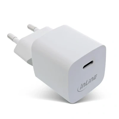 Abbildung von InLine USB C Ladegerät, 33W, Schnellladegerät, Power Delivery 3.0, PPS, Netzteil/Adapter für iPhone/Pro/Mini, iPad Pro, Pixel, Samsung und mehr, weiß, 31501C