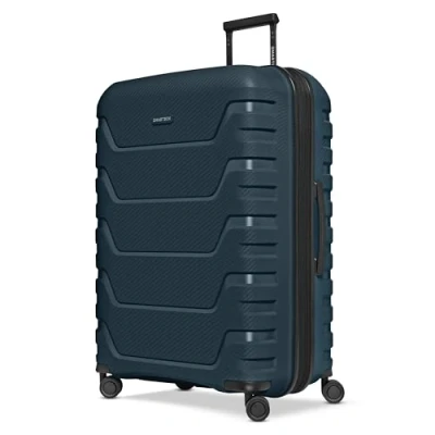Abbildung von SMARTBOX Hartschalen Check in Koffer Großer XL Trolley 52 x 33x 76 cm von 111 auf 120 Liter erweiterbar aus hochwertigem Polypropylen 4 Doppelrollen &amp; TSA Schloss leichte 4,2 kg (Edition 01)