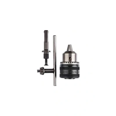 Abbildung von Bosch Zahnkranzbohrfutter (SDS plus Adapter, Bohrfutterschlüssel, Rechts /Linkslauf, Spannbereich: 1,5 13 mm, Zubehör Bohrmaschine)