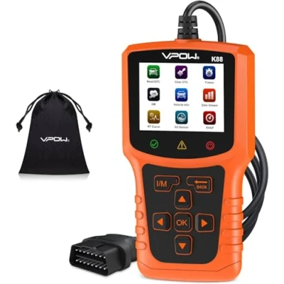 Abbildung von OBD2 Diagnosegerät Diagnose Auto Adapter: OBD EOBD Fehlerspeicher Auslesen KFZ Auslesegerät Deutsch für BMW VW Mercedes Alle Fahrzeuge Fehlerauslesegerät mit OBDII Funktionen