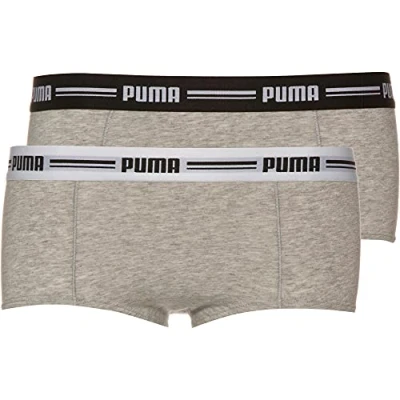 Abbildung von Puma Damen Mini Boxershorts, Grey/Grey, XL