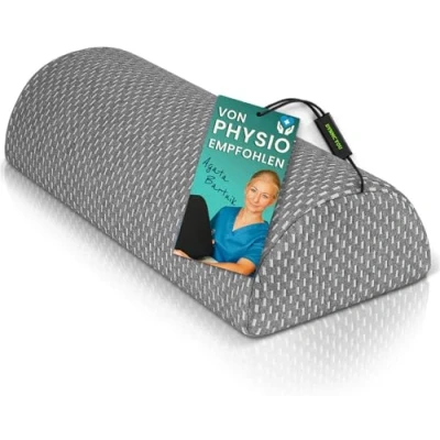 Abbildung von DYNMC you Kniekissen für Seitenschläfer Knierolle Lagerungsrolle, (VERGLEICHSSIEGER SEHR GUT zum schlafen, halbrund Beinkissen mit Physiotherapeuten Entwickelt)
