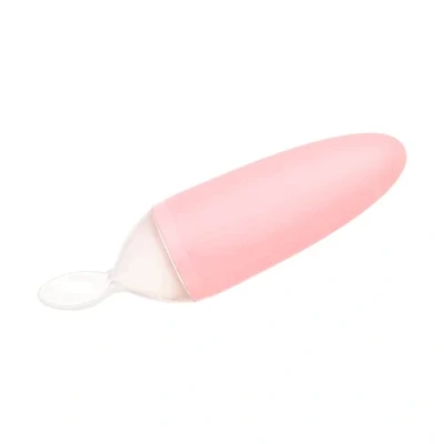 Abbildung von Boon Tomy Squirt Silicone Baby Food Dispensing Spoon, Feeding Spoon with Large Capacity Dispenser, Feeder Suitable for 4,5,6,7+ Months, Babies, Toddlers, Pink