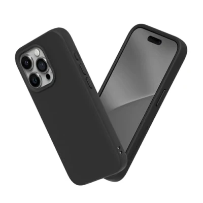 Abbildung von RhinoShield Case kompatibel mit [iPhone 15 Pro] SolidSuit Stoßdämpfende &amp; schlanke Schutzhülle Premium Finish 3.5 Meter Fallschutz Schwarz