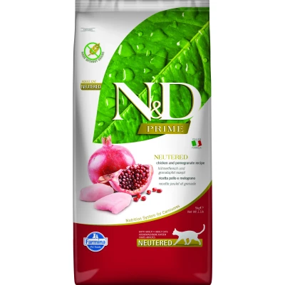 Abbildung von N&amp;D PRIME CAT Neutered Huhn &amp; Granatapfel varianten 5 kg