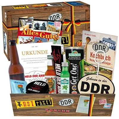 Abbildung von Geschenkbox aus dem Osten/Geschenkidee Geburtstag für Männer