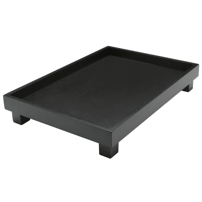 Abbildung von Tablett Bredemeijer Izumi schwarz rechteckig 35,0x25,0 cm, Bambus, (1 Tablett)