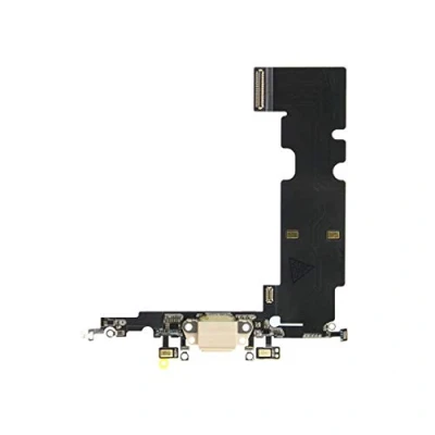 Abbildung von OnlyTech Ladebuchse Dock Anschluss mit Flex Antenne, Mikrofon, Kopfhöreranschluss und kompatibel iPhone 8 Plus Gold