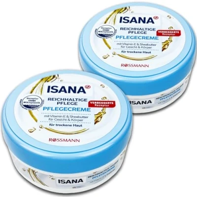 Abbildung von 2 er Pack ISANA Pflegecreme reichhaltige Pflege x 200 ml