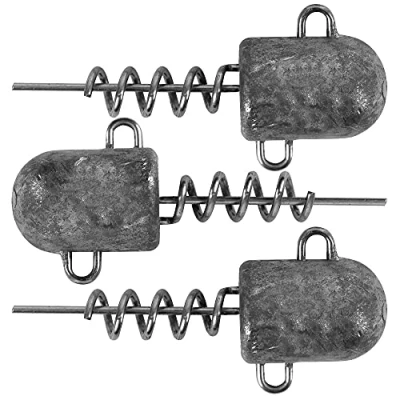 Abbildung von Fox Rage Corkscrew Bullet Jig Heads 3 Schraubkopf Jighaken, Gewicht:15g