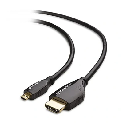 Abbildung von Cable Matters 4K Micro HDMI auf Kabel 5m (Micro zu Kabel, lang) für 3D und 5 Meter