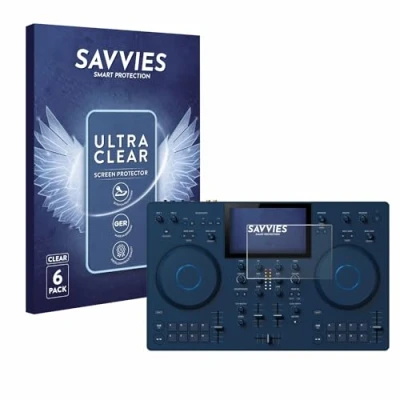 Abbildung von Savvies 6 Stück Schutzfolie für AlphaTheta OMNIS Duo Displayschutz Folie Ultra Transparent