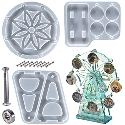 Abbildung von FZSECRIU Silikonformen epoxidharz,Epoxidharz set Formen, epoxidharz Formen silikon, 13 Stück set, für DIY Rotierendes Riesenrad Bilderrahmen