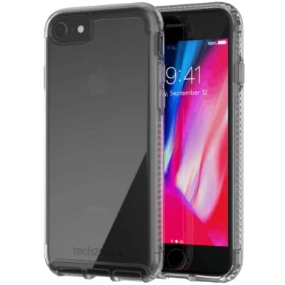 Abbildung von tech21 T21 8505 Pure Clear Handyhülle für Apple iPhone 7/8 und SE 2020 mit 10 Fuß Fallschutz, Klar