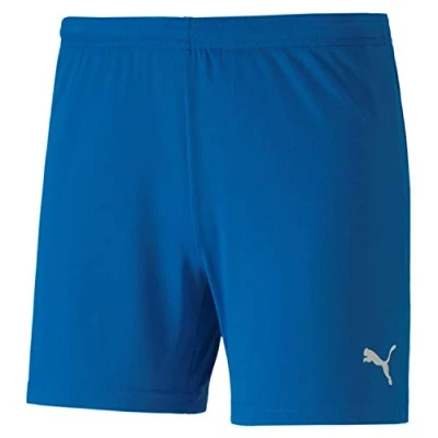 Abbildung von Puma Teamgoal kurze Sporthose, Damen, Größe: XL, Electric blue lemonade