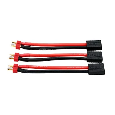 Abbildung von OliRC 3 St. Traxxas Stil Weiblich zu Deans T Plug Männlichen Stecker mit 12awg 10cm Draht(C68 3)