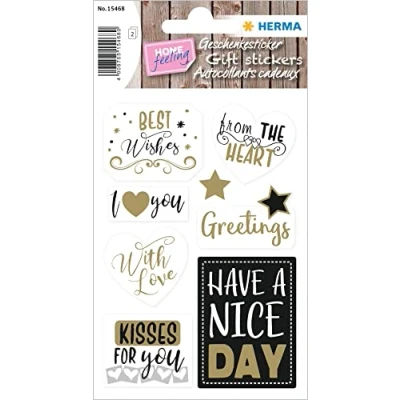 Abbildung von HERMA 15471 Aufkleber Geburtstag Silber rund, 12 Stück, Geschenk Sticker Luftballons Marienkäfer Motiv, Erwachsene Kinder Geschenkaufkleber für Glückwünsche Happy Birthday Herzlichen Glückwunsch Deko