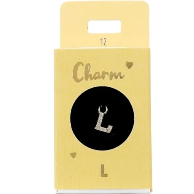 Abbildung von Depesche 11834 012 Charm Buchstabe L, vergoldeter Anhänger für Halsketten, Armband und Ohrringe, ideal als kleines Geschenk