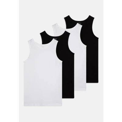 Abbildung von Name it MALE 4 PACK Unterhemd/shirt für Kinder, Größe: 86, Black/white