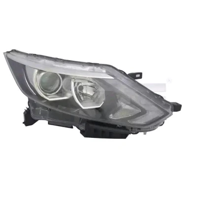 Abbildung von TYC 20 14680 06 2 Scheinwerfer links H7, H11, LED für Rechtsverkehr mit LED, Elektromotor NISSAN: Qashqai