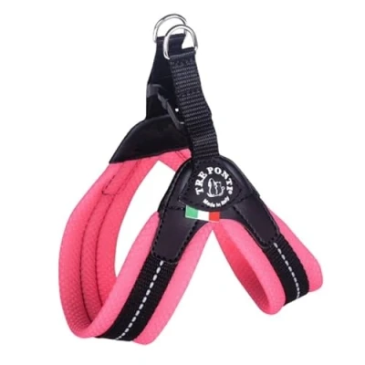 Abbildung von Tre Ponti Geschirr Easy Fit Soft Mesh mit Click Verschluss in div. Farben und Größen, Größe:Gr 1. / 24 29cm bis 3kg, Farbe:pfirsich