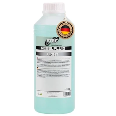 Abbildung von ETEC Professional Nebelfluid 1 Liter Light Fog Fluid Indoor leichte Dichte Nebelflüssigkeit Hazer Fazer Nebelmaschine DJ Event Bühne Auftritt Veranstaltung