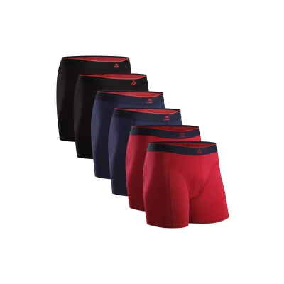 Abbildung von DANISH ENDURANCE 6er Pack Bambus Boxershorts Herren, Superweich &amp; Elastischer Bund, ohne krazenden Zettel, Atmungsaktiv, Unterhosen Herren mit oder Eingriff Marineblau L