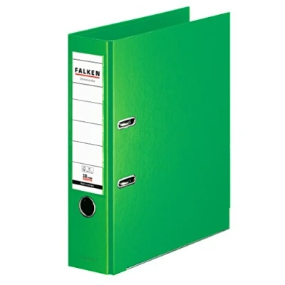 Abbildung von 10 x Falken Ordner Chromocolor A4 PP 80mm hellgrün