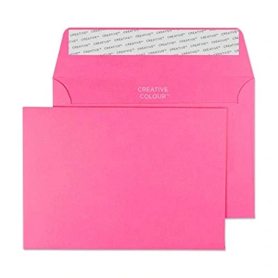 Abbildung von Blake Envelopes Creative Colour 102 Briefumschläge Haftklebung Flamingorosa C6 114 x 162 mm 120g/m² 500 Stück